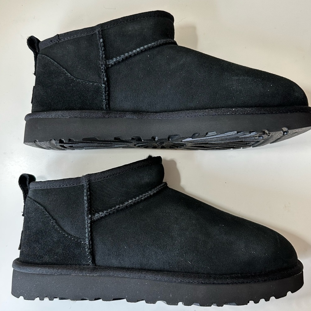 Ugg Women’s Classic Ultra Mini, Size US10/UK8, Black, New In Box
